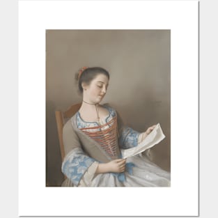 Jean-Etienne Liotard - La Liseuse  1746 Posters and Art